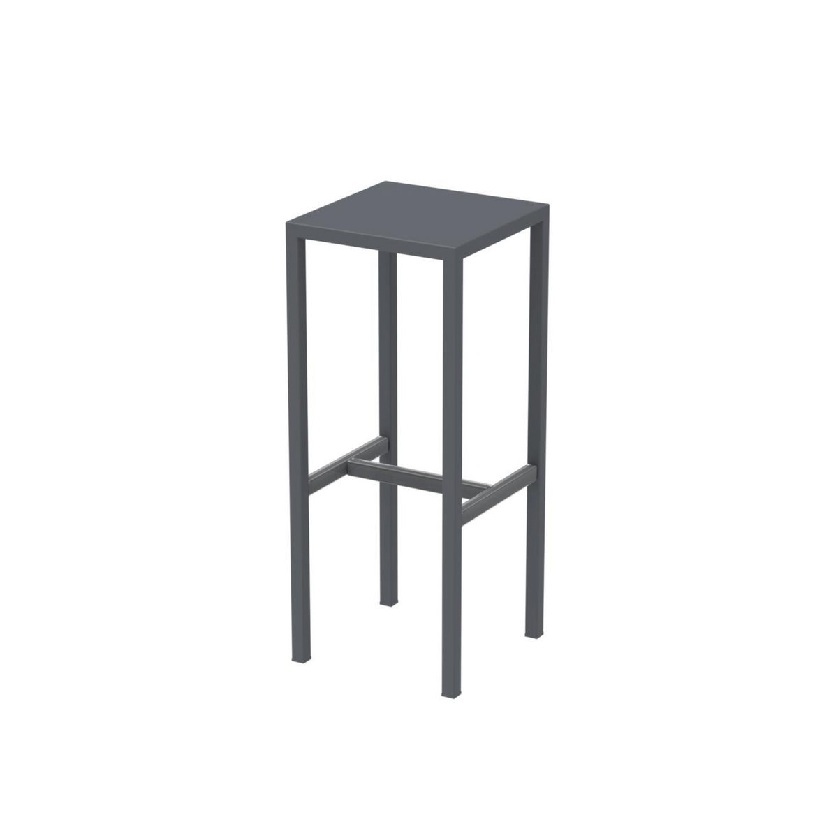 Sgabello in metallo verniciato "Seaside" da giardino cm 32x32 78h