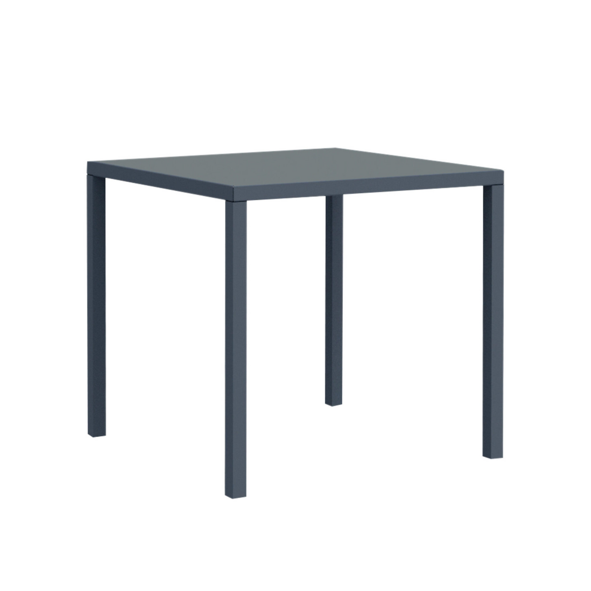 Tavolo fisso quadrato in metallo "Quatris" modero impilabile bar giardino  h 75 cm
