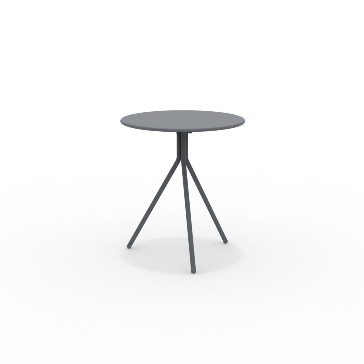 Tavolo tondo in metallo zincato "Twist15" per giardino smontabile h 75 cm