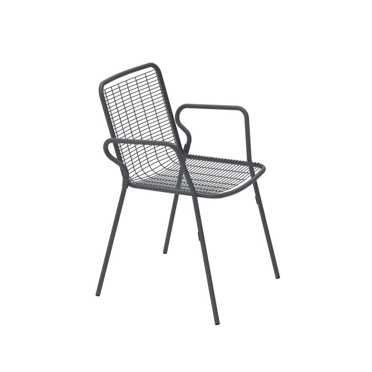 Sedie impilabili "Roma" in metallo verniciato a polvere cm 54x60 84h