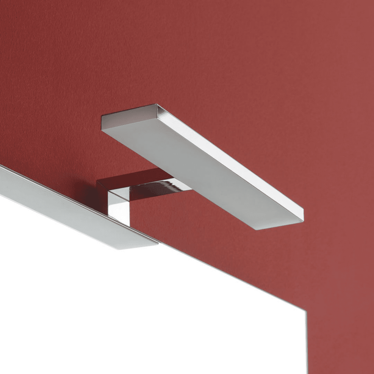 Mobile da bagno bianco "Hydra" 60 cm sospeso a 2 ante con lavabo e specchio - MondoViro