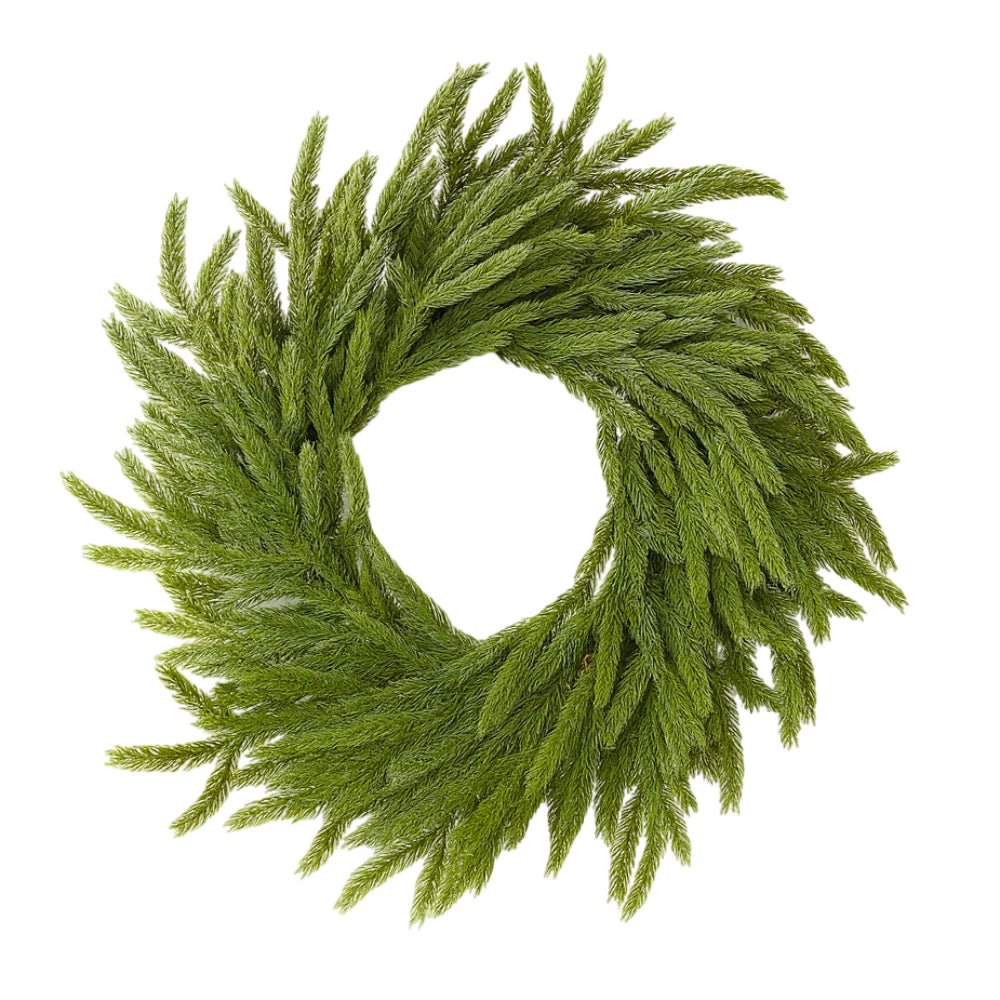 Ghirlanda natalizia Norfolk pine "Liam" in PE effetto Real Touch da Ø 60 cm - MondoViro