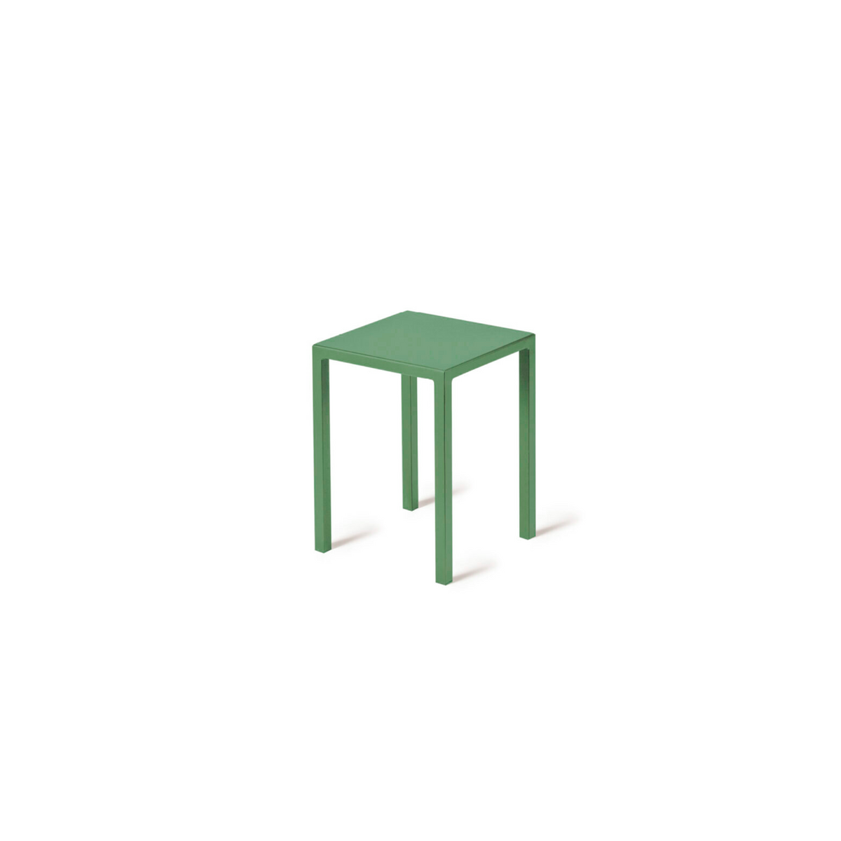 Sgabello basso in metallo moderno "Quatris" tavolino da caffè per giardino