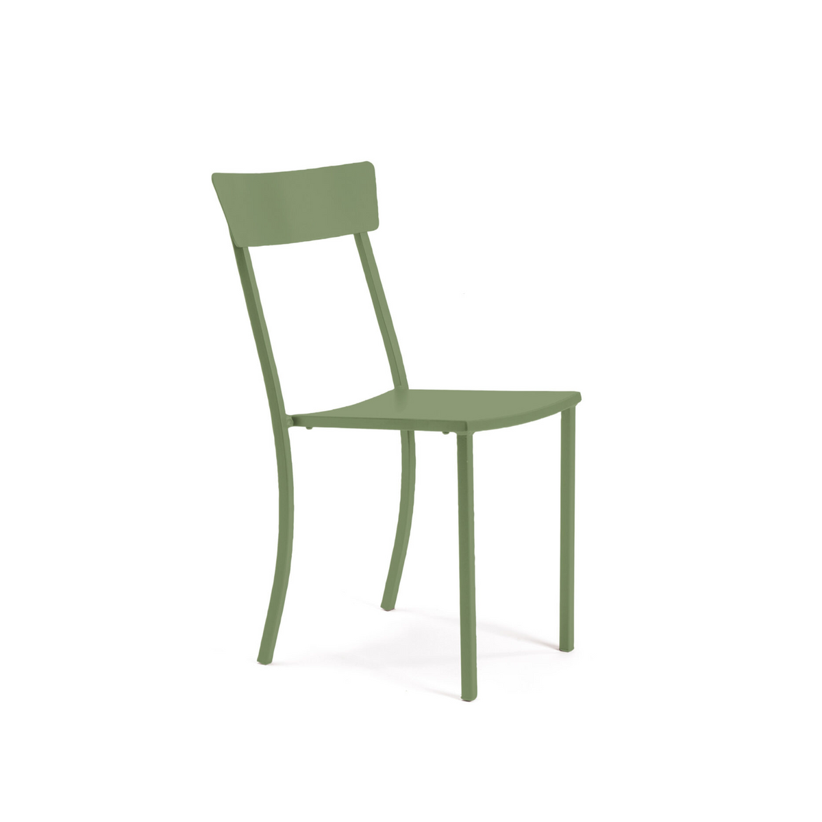 Set di sedie moderne in metallo verniciato "Mogan" da giardino impilabili cm 47x52 85h