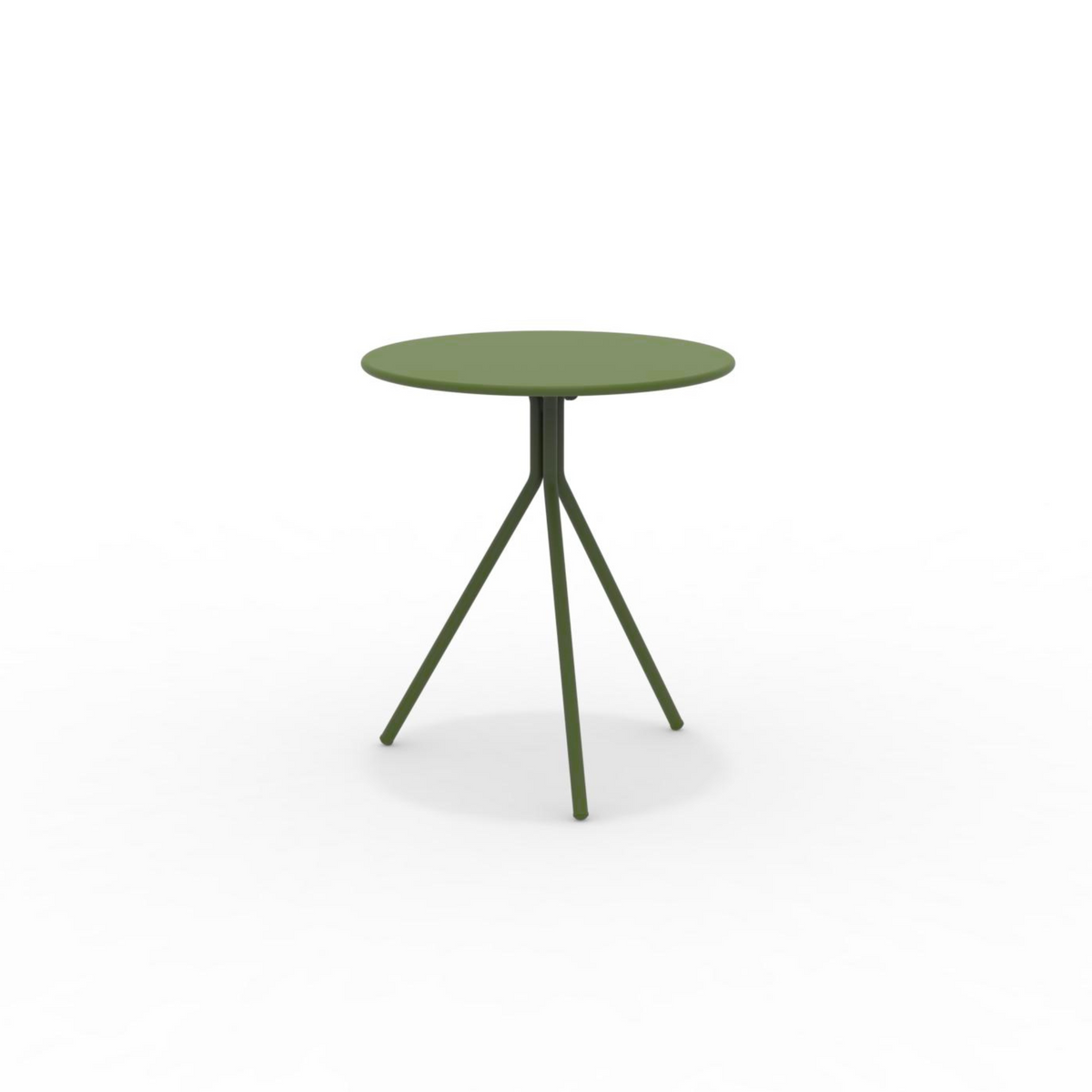 Tavolo tondo in metallo zincato "Twist15" per giardino smontabile h 75 cm