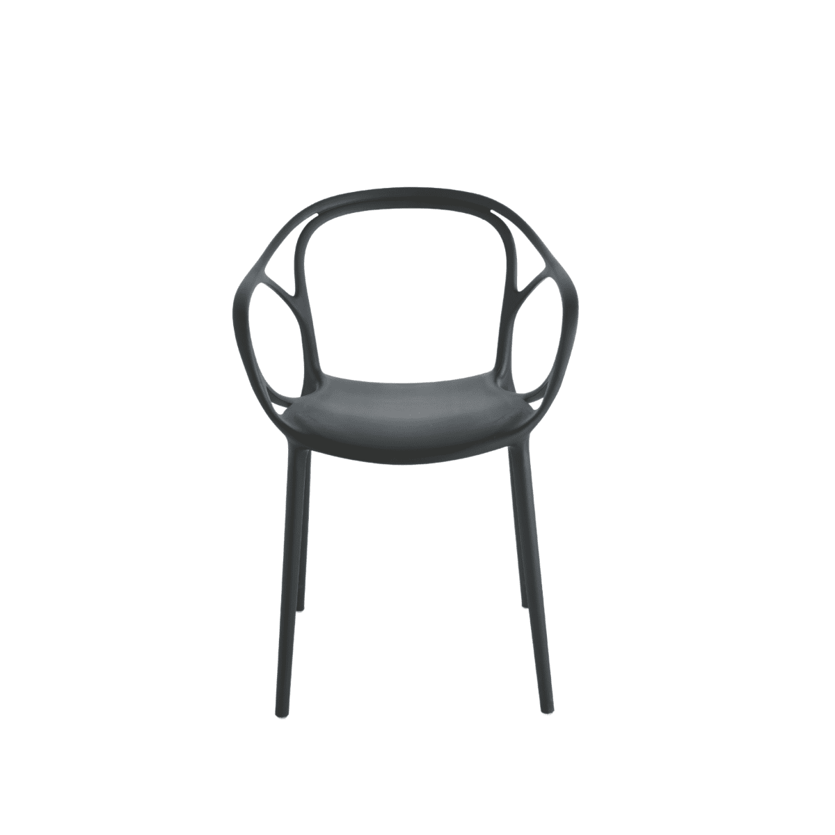 Set di sedie moderne "Mistral" da pranzo in polipropilene versatili cm 57x55 80h - MondoViro