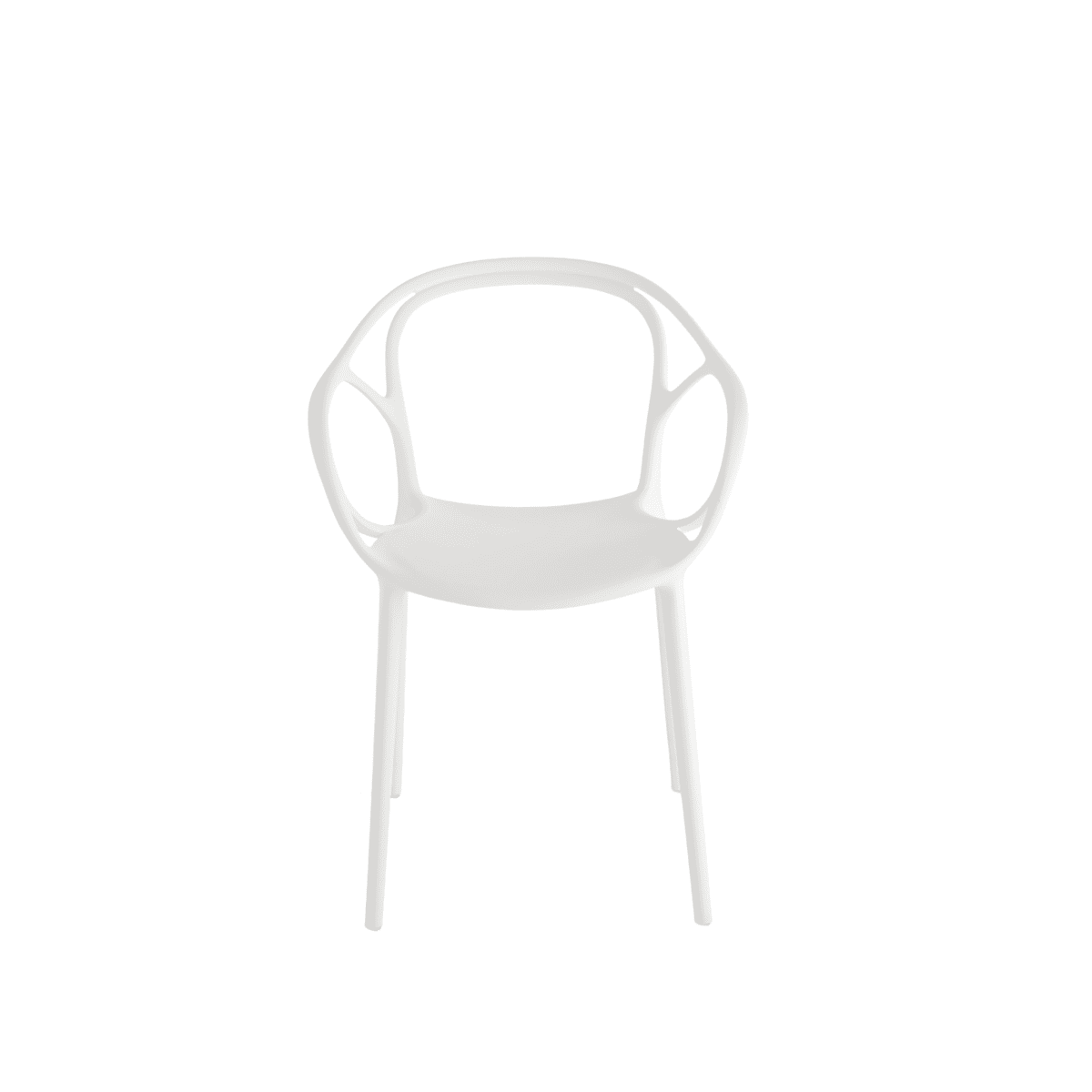 Set di sedie moderne "Mistral" da pranzo in polipropilene versatili cm 57x55 80h - MondoViro