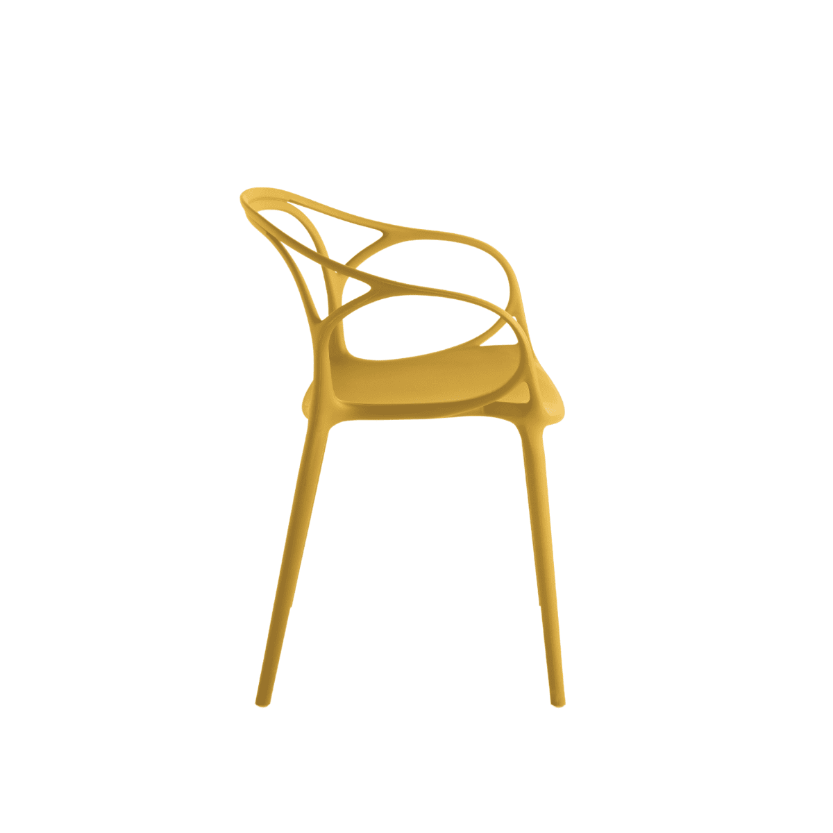 Set di sedie moderne "Mistral" da pranzo in polipropilene versatili cm 57x55 80h - MondoViro