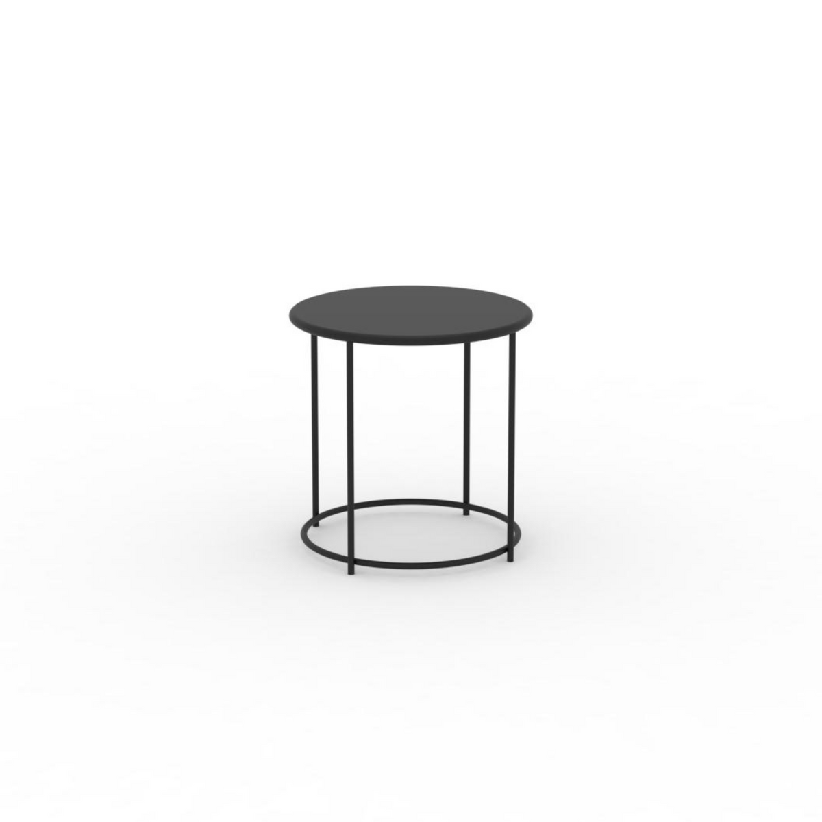 Tavolino tondo in metallo "Daisy" tavolo da caffè per giardino h 45 cm