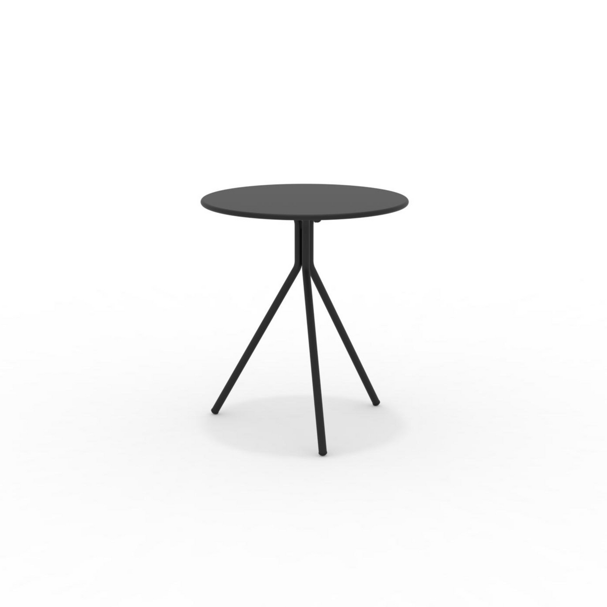 Tavolo tondo in metallo zincato "Twist15" per giardino smontabile h 75 cm