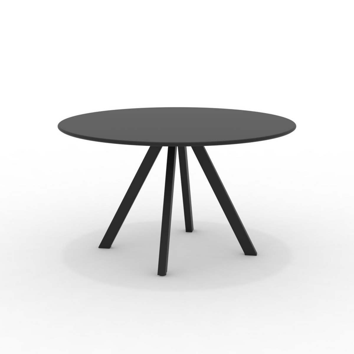Tavolo tondo in metallo zincato "Daisy7" per giardino smontabile cm 130x130 75h