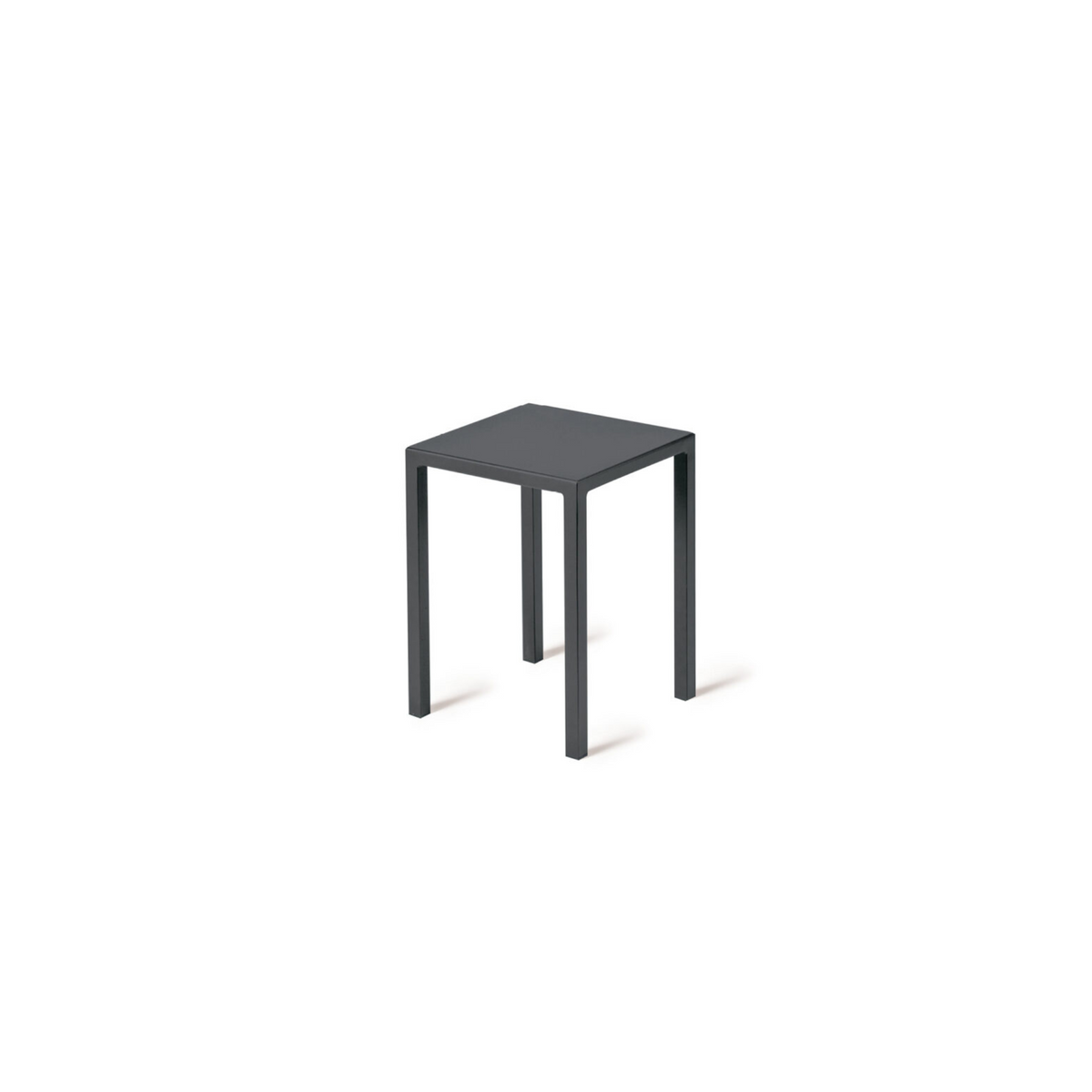 Sgabello basso in metallo moderno "Quatris" tavolino da caffè per giardino