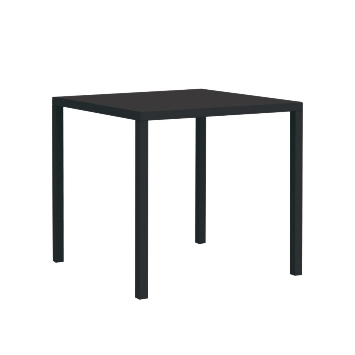 Tavolo fisso quadrato in metallo "Quatris" modero impilabile bar giardino  h 75 cm