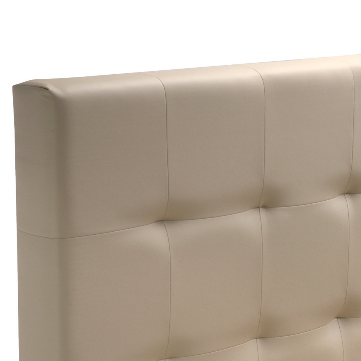 Letto contenitore con rete "New York" in pelle vegan con piedino conico