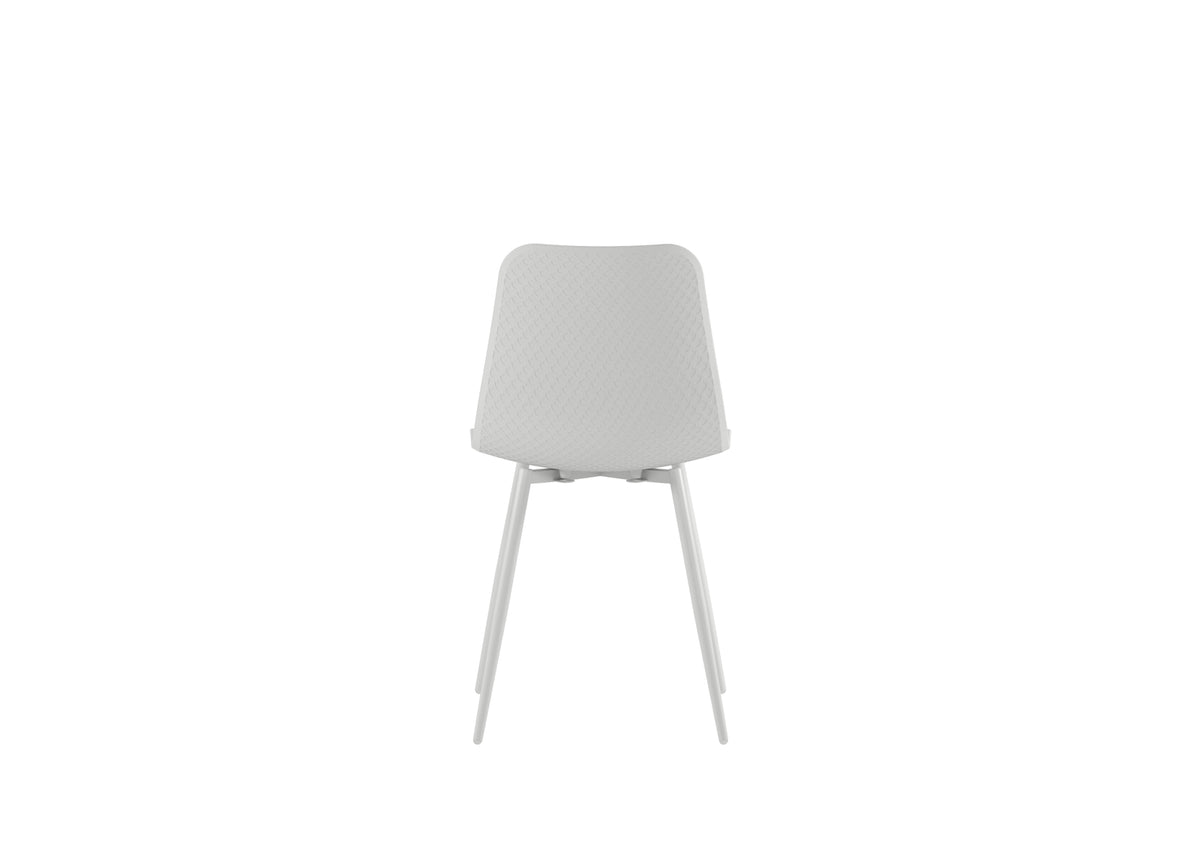 Set di 4 sedie in polipropilene "Asus" con struttura in metallo verniciato cm50x58 85h