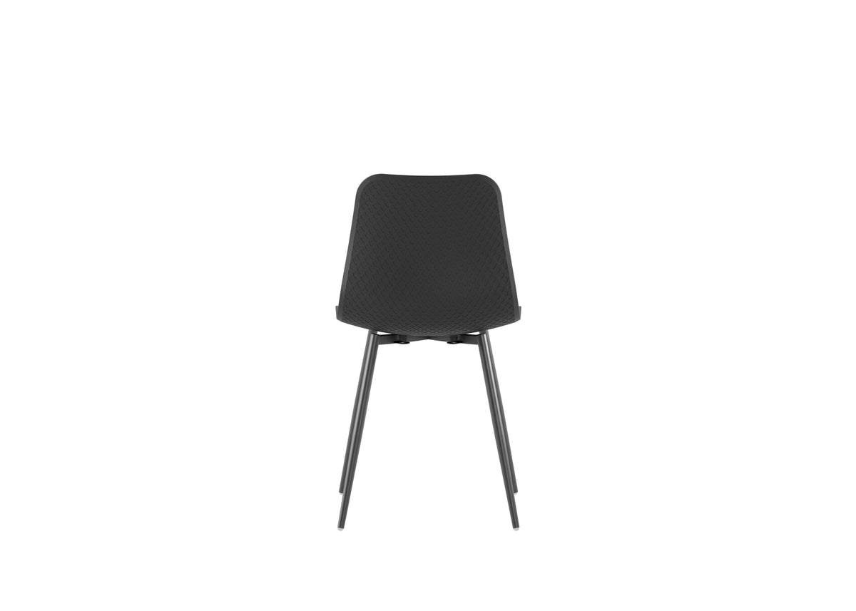 Set di 4 sedie in polipropilene "Asus" con struttura in metallo verniciato cm50x58 85h