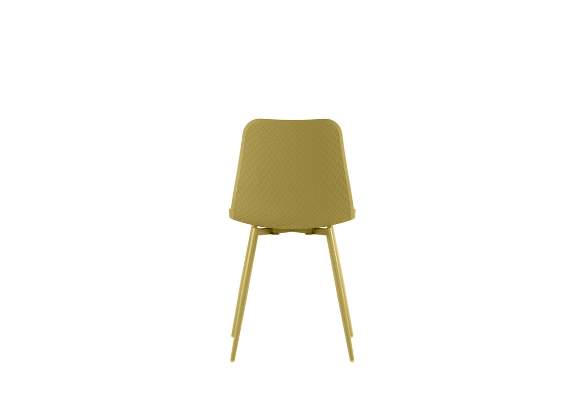 Set di 4 sedie in polipropilene "Asus" con struttura in metallo verniciato cm50x58 85h