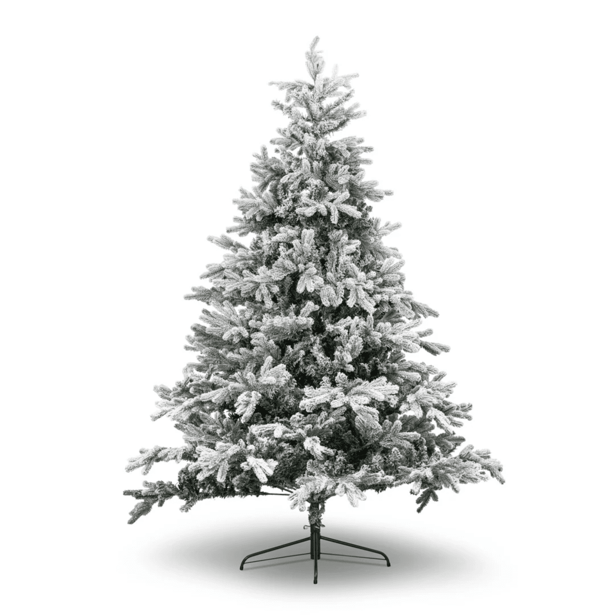 Albero di Natale innevato "Piuma" in PE effetto Real Touch + Flock di altissima qualità - MondoViro
