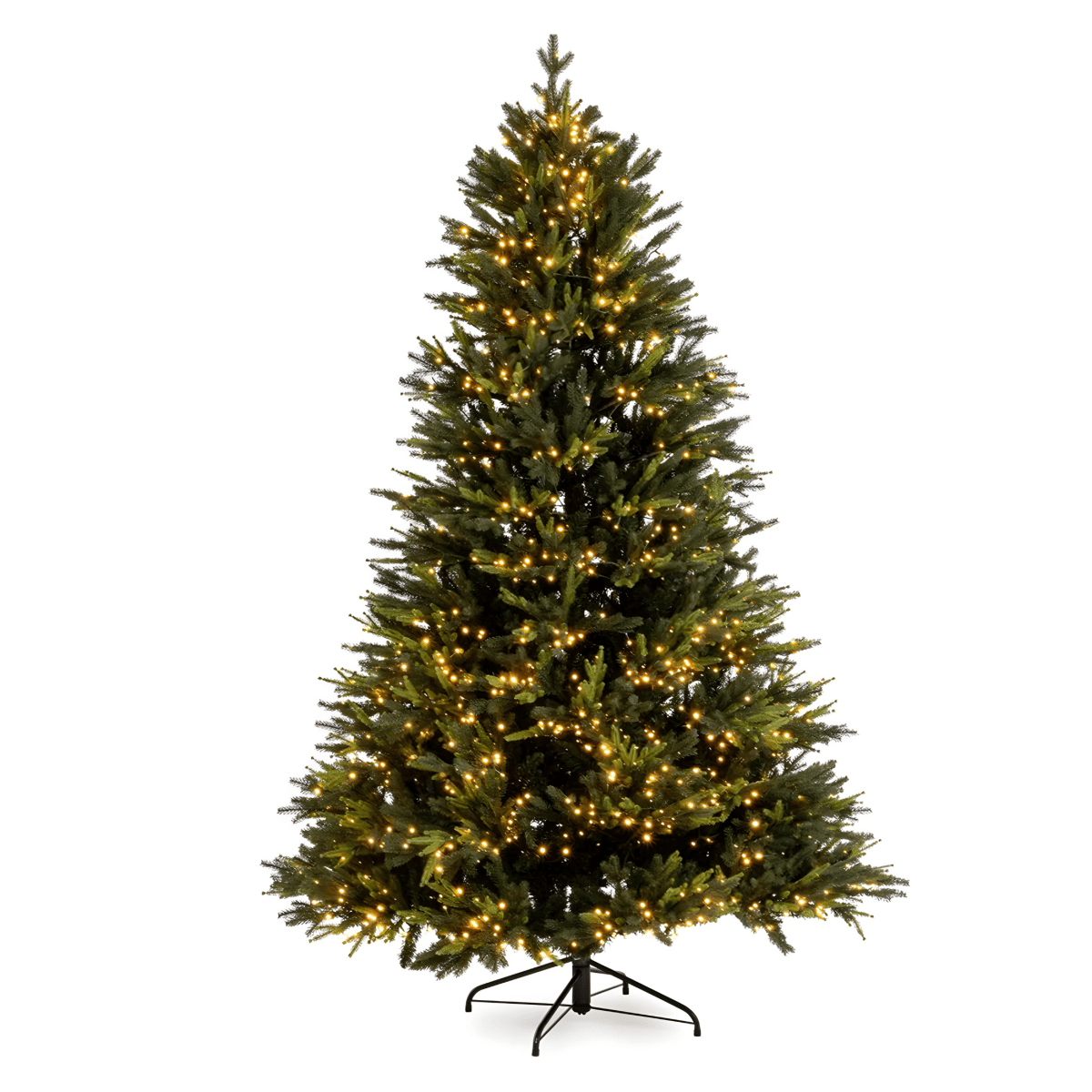 Albero di Natale "Power" con micro led incorporati 100 % PE effetto real touch - MondoViro