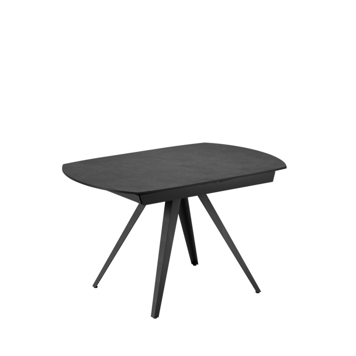 Tavolo allungabile in ceramica "Carch" con base in metallo verniciato