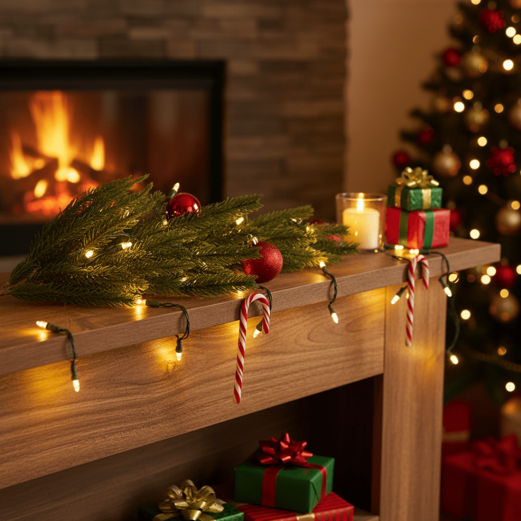 Ramo verde Norfolk Pine in Pe effetto Real Touch da 90 cm - MondoViro