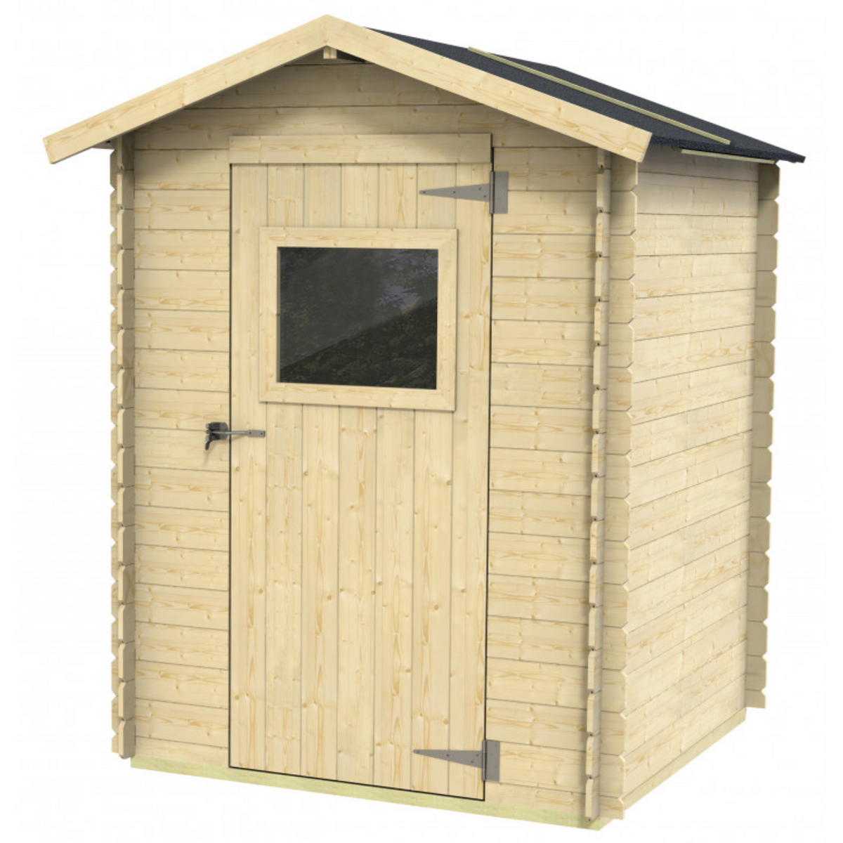 Casetta in legno da giardino "Edorado" da giardino cm 146x132 194h porta singola finestrata