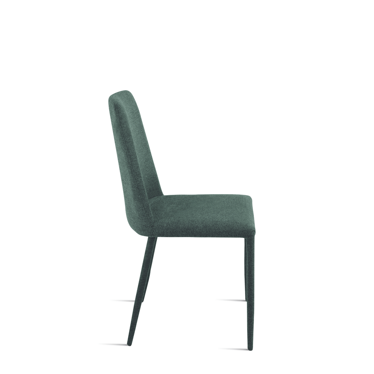 Set di sedie in tessuto imbottite "Astrin" con gambe rivestite e piedini cm 47x56 h93