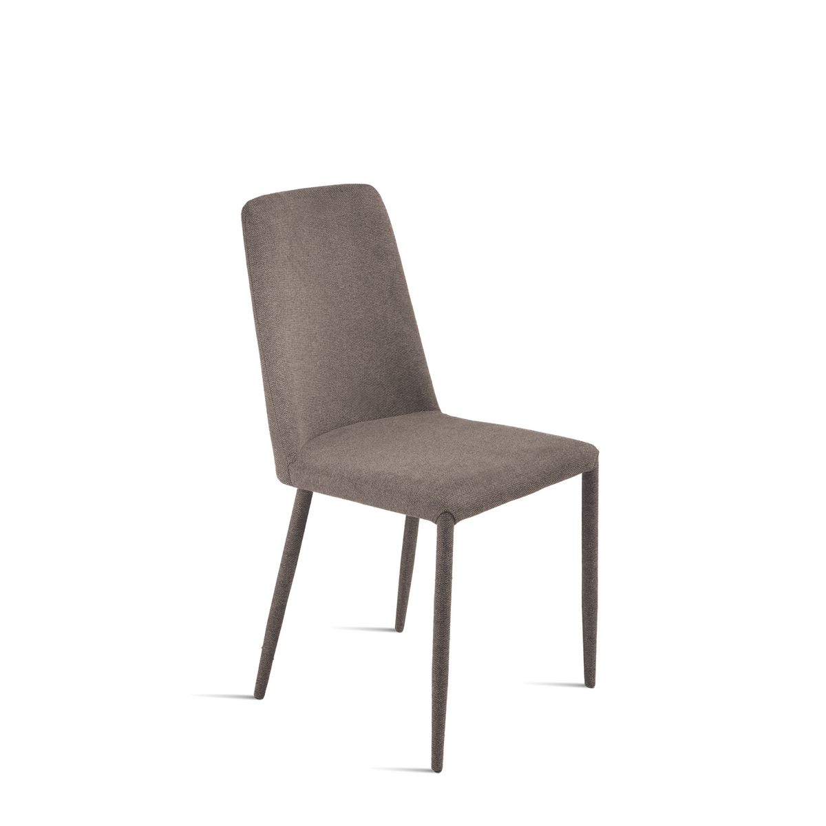 Set di sedie in tessuto imbottite "Astrin" con gambe rivestite e piedini cm 47x56 h93