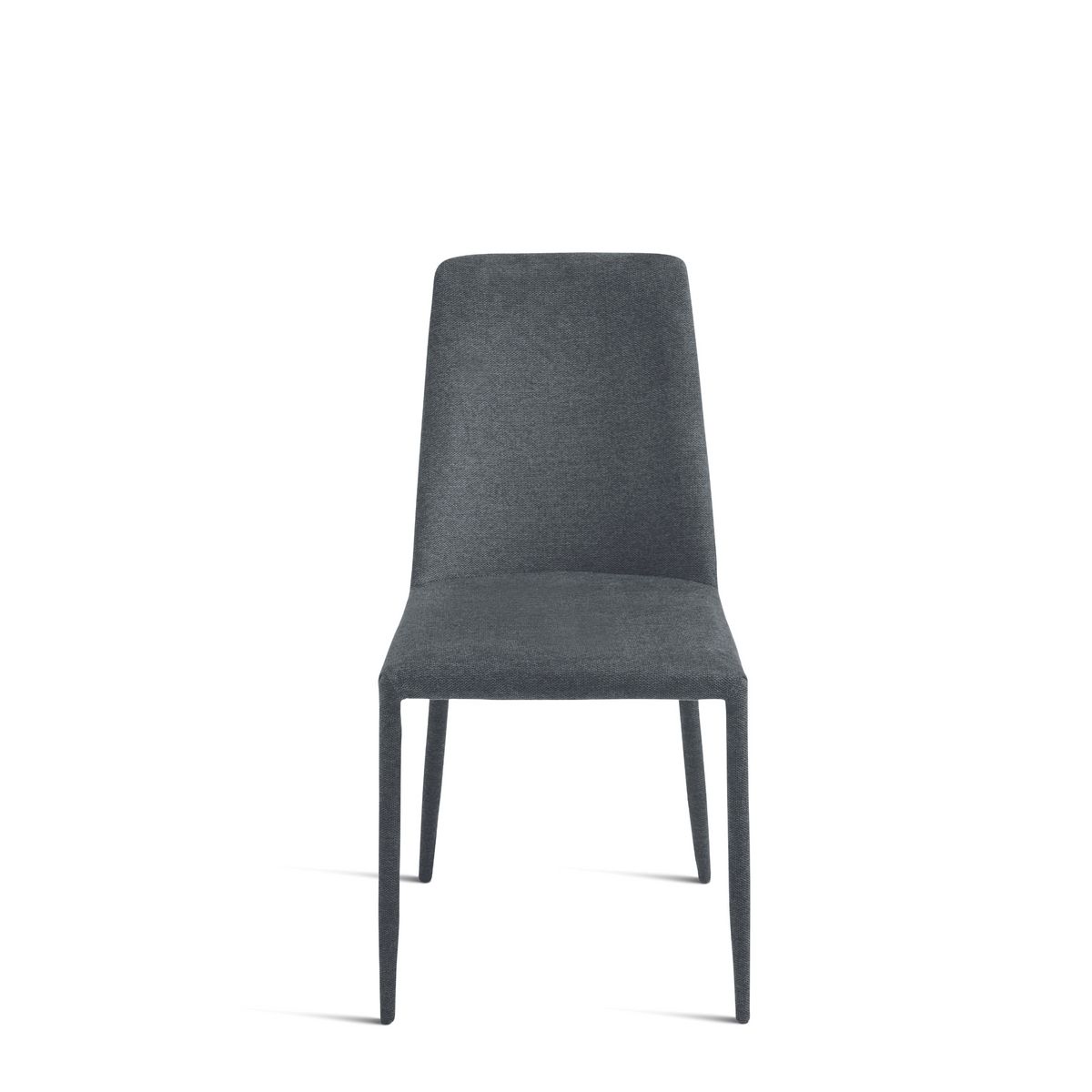 Set di sedie in tessuto imbottite "Astrin" con gambe rivestite e piedini cm 47x56 h93