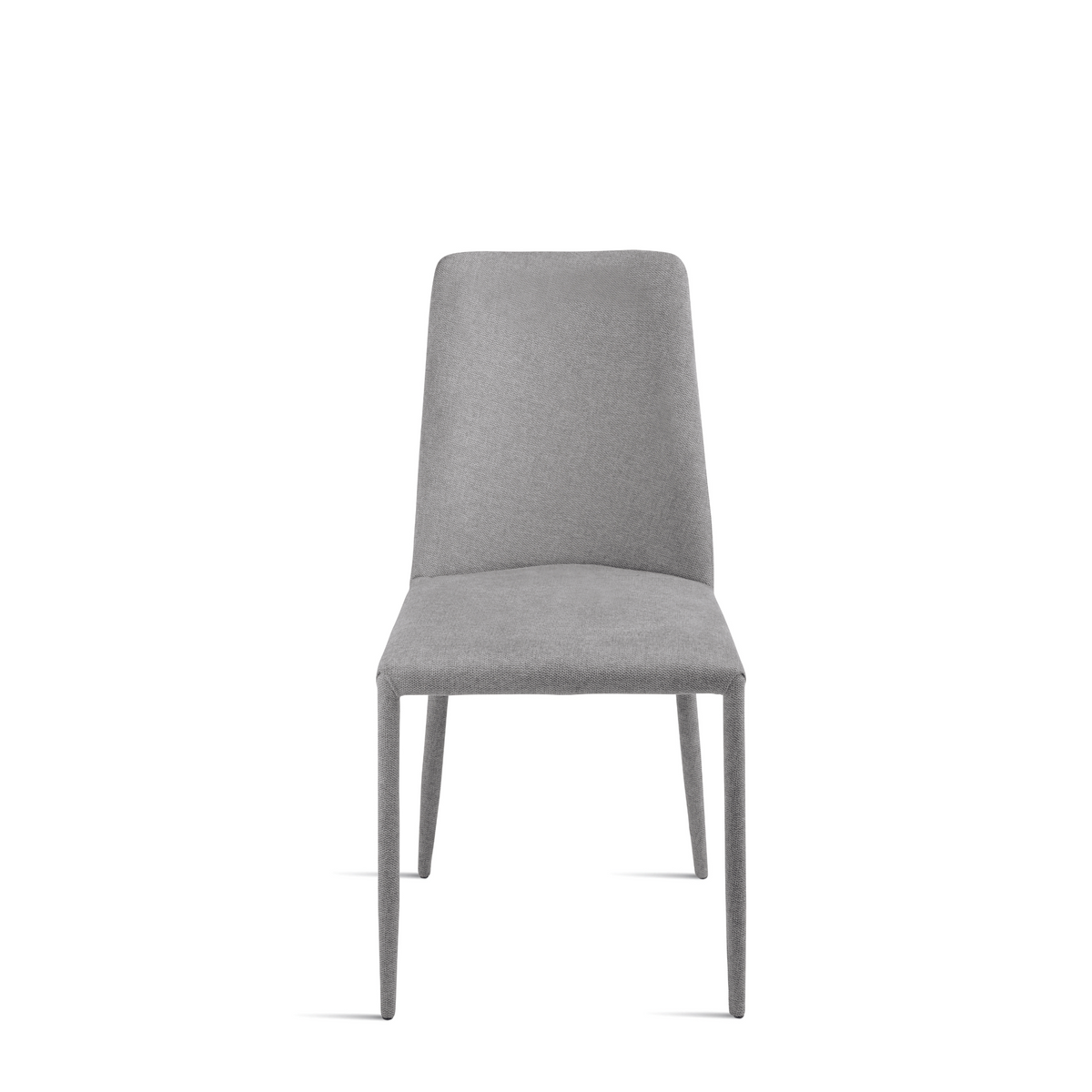 Set di sedie in tessuto imbottite "Astrin" con gambe rivestite e piedini cm 47x56 h93