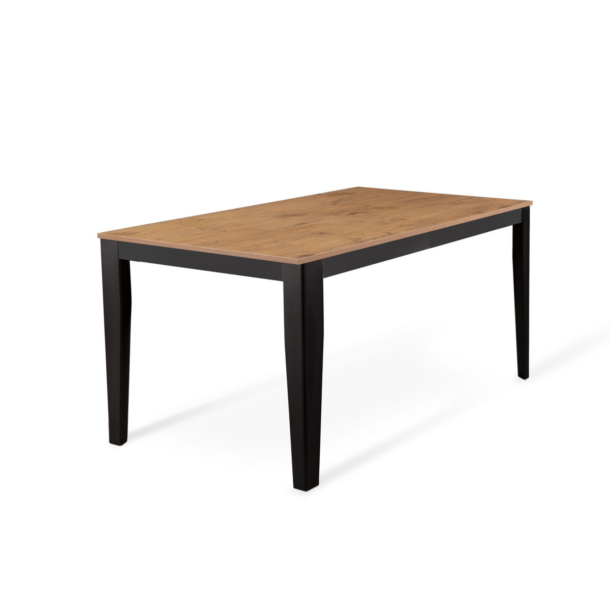 Tavolo allungabile "Blanche" piano melaminico gambe in metallo 14 posti cm 156/316x90 76h