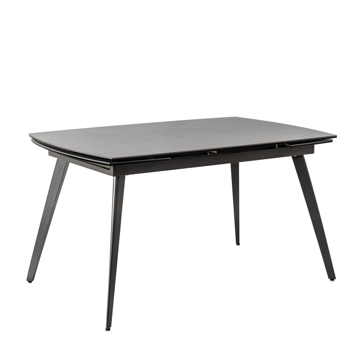 Tavolo moderno allungabile in ceramica "Melany" da soggiorno con gambe in metallo