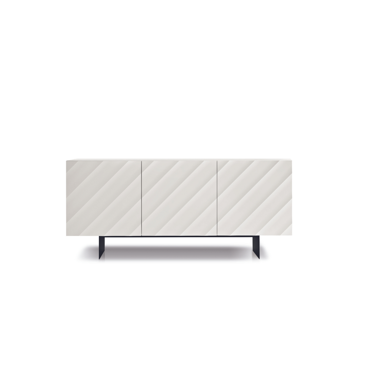Madia 3 ante moderna già assemblata "Antares" in legno cm 180x50 h80