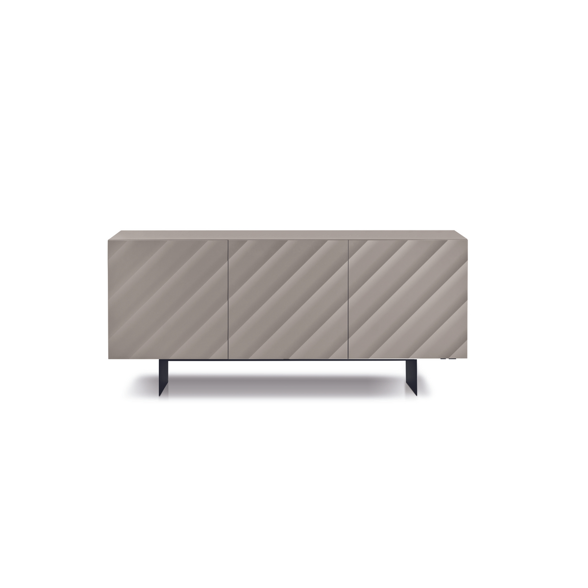 Madia 3 ante moderna già assemblata "Antares" in legno cm 180x50 h80
