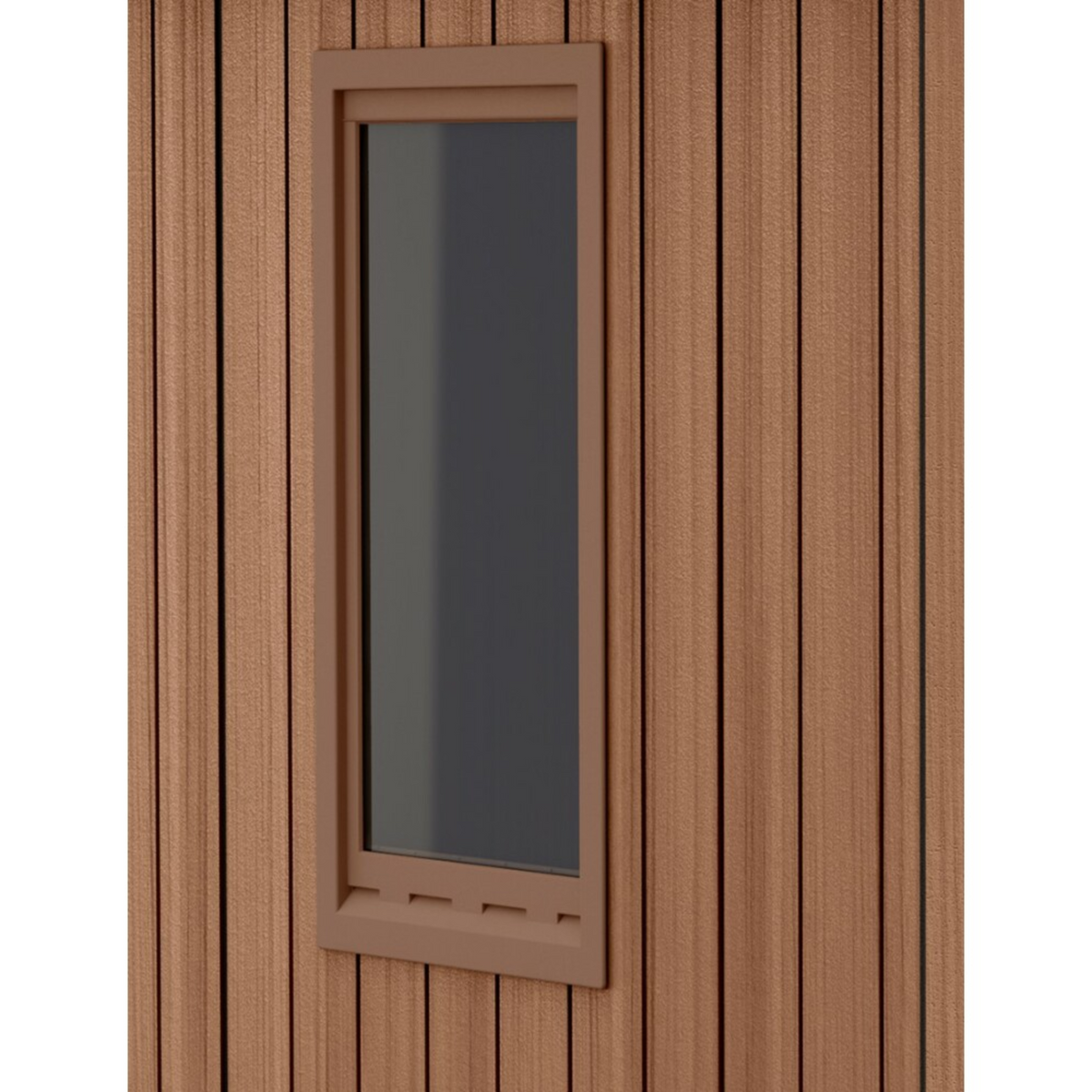 Casetta in resina da giardino "Cottage" marrone effetto legno