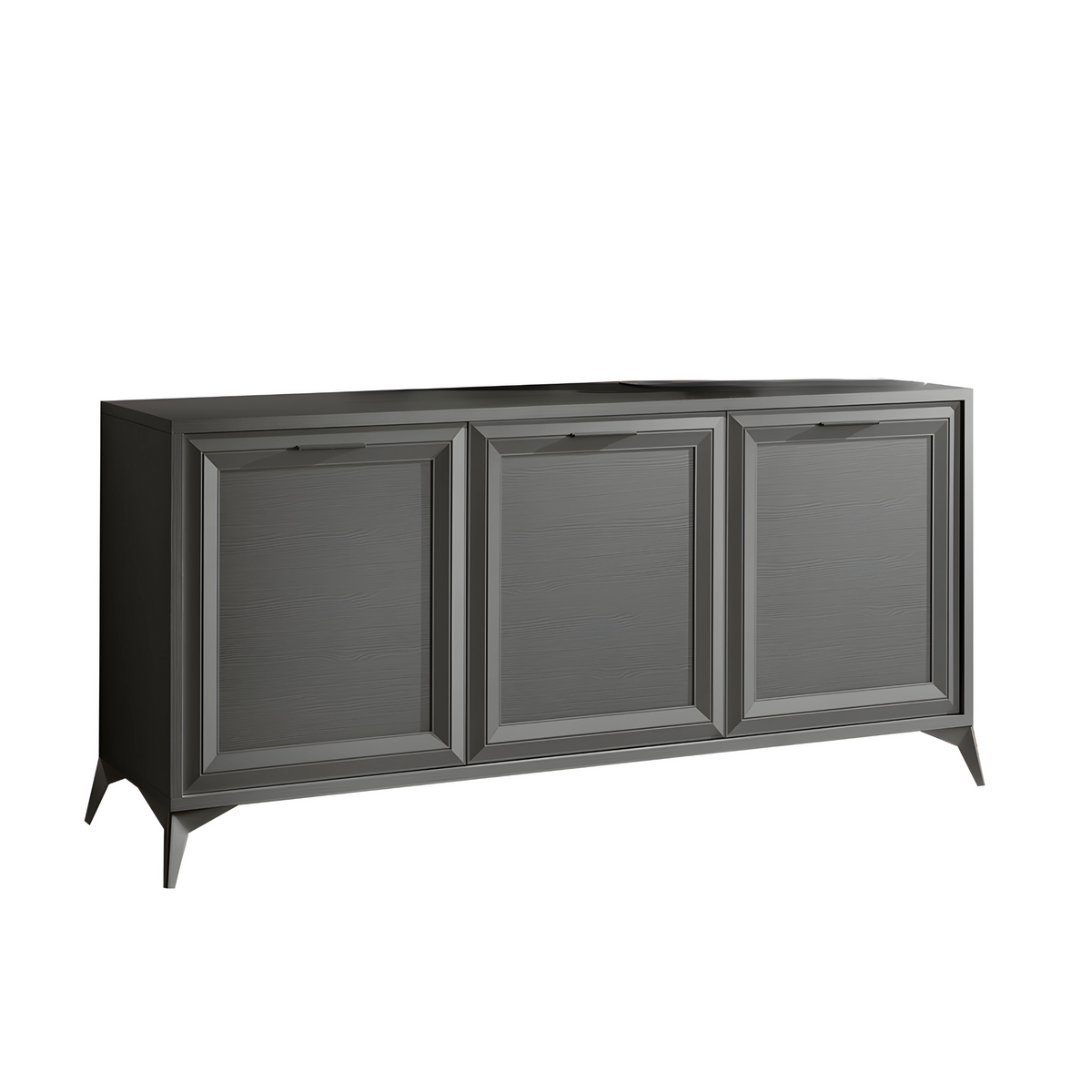 Madia 3 ante "Jazz" in legno con piedi in metallo cm 185x51,5 78,5h