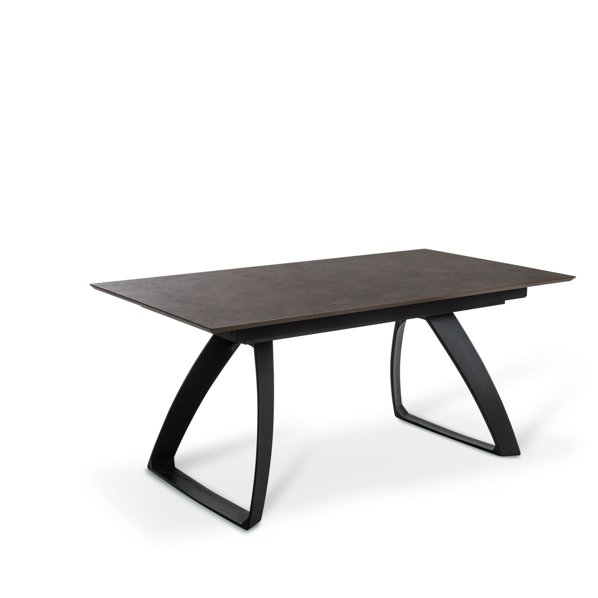 Tavolo allungabile "Hugo" piano in HPL gambe in alluminio 10 posti cm 270x90 76h