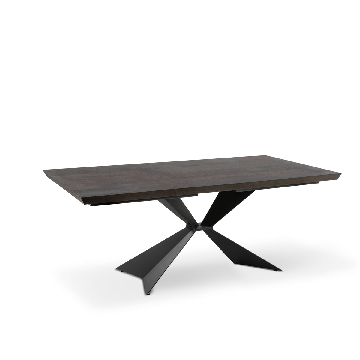 Tavolo fisso piano in legno "Nilo" gambe in metallo cm 160x90 76h