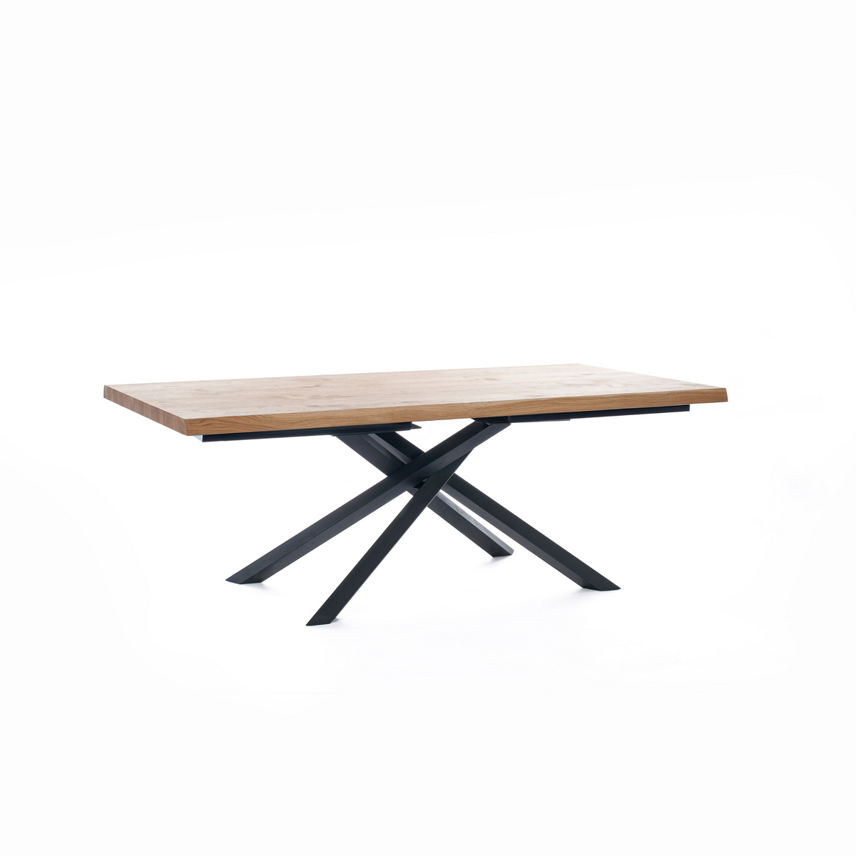 Tavolo fisso "Théodore" piano in legno gambe in metallo cm 200x100 76h