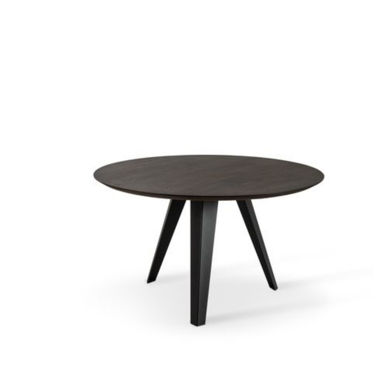 Tavolo tondo in legno "Dorian" gambe in metallo cm 130x130 76h