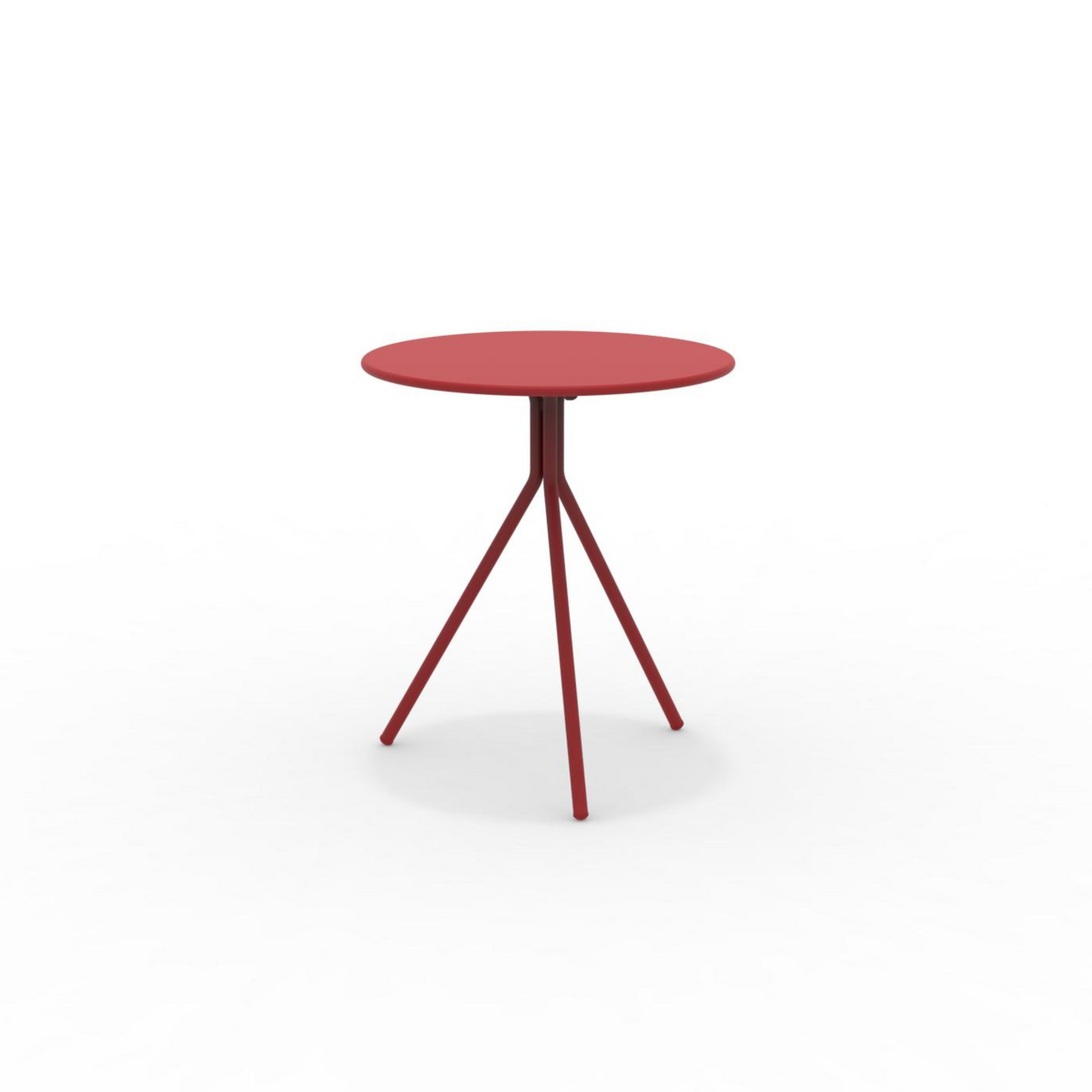 Tavolo tondo in metallo zincato "Twist15" per giardino smontabile h 75 cm