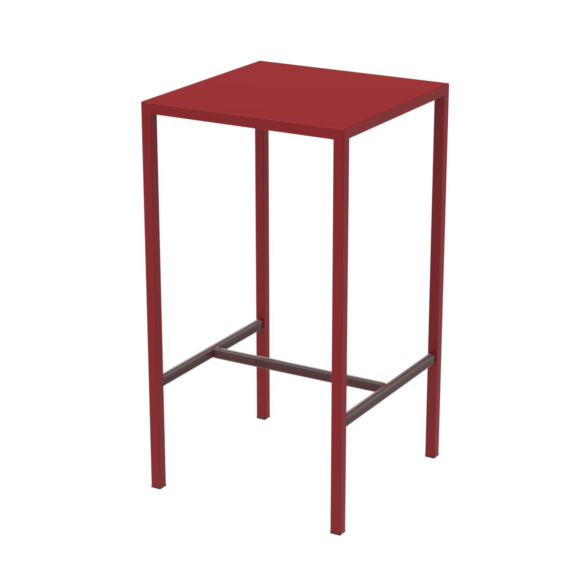Tavolo alto in metallo verniciato "Seaside" da bar e giardino moderno h 110 cm