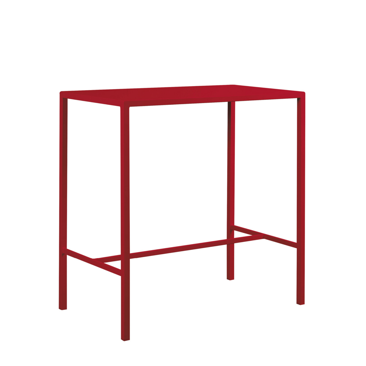 Tavolo alto in metallo verniciato "Seaside" da bar e giardino moderno h 110 cm