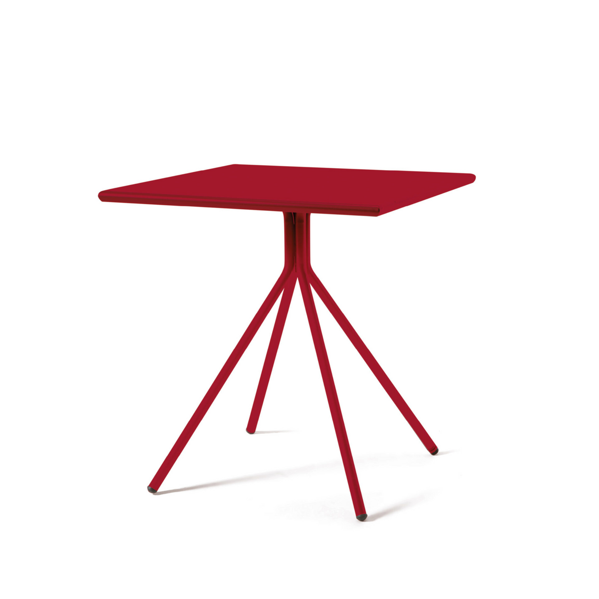 Tavolo quadrato in metallo zincato "Twist19" da bar e giardino h 75 cm