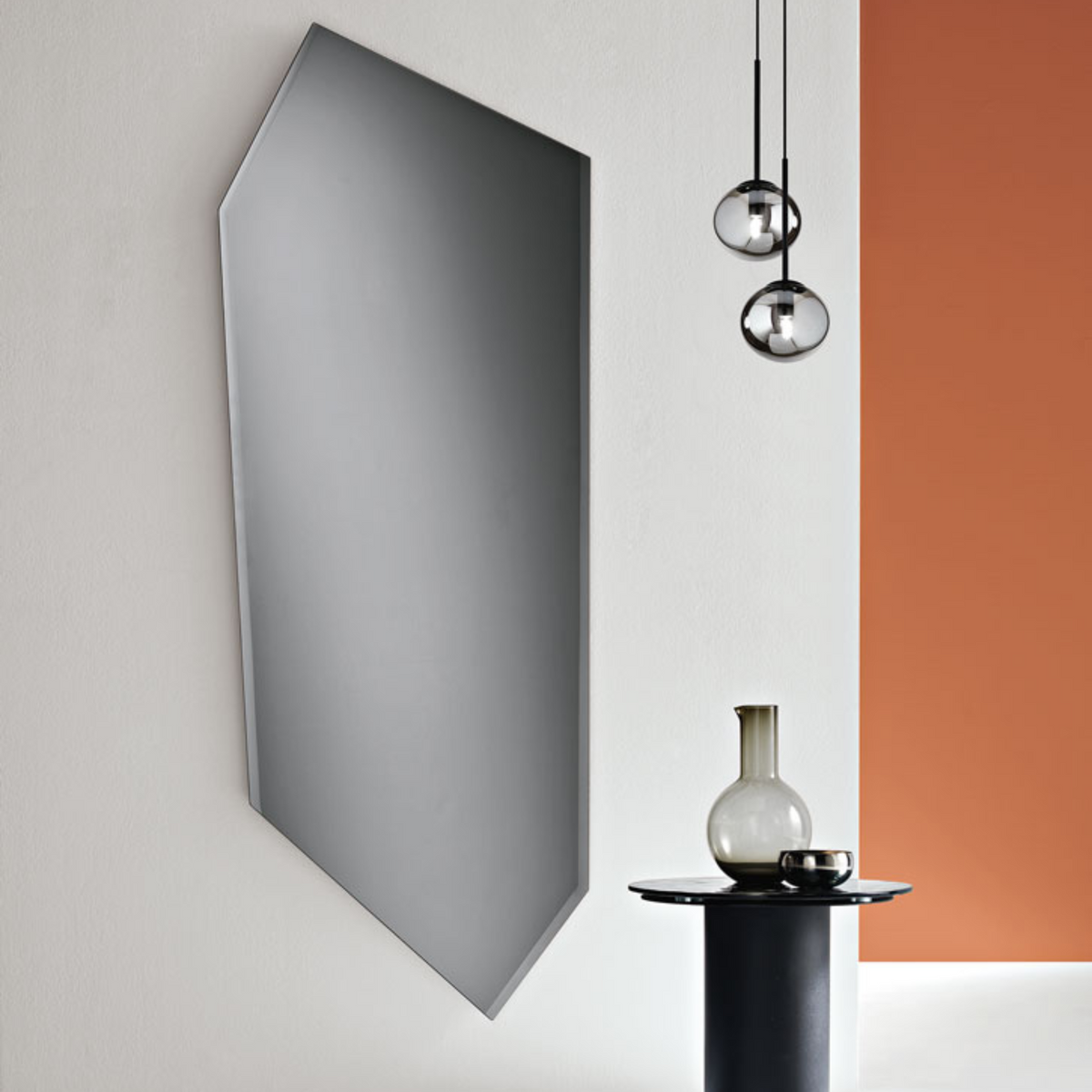 Specchio da parete "Squared" moderno senza cornice cm 80x180h