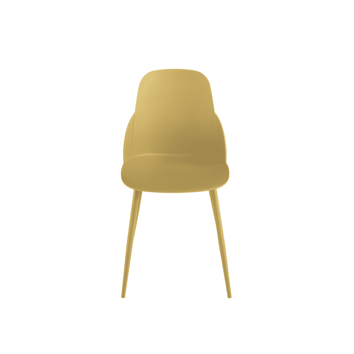 Set di sedie moderne "Solinea" in polipropilene con struttura in metallo cm 44x51 82h - MondoViro