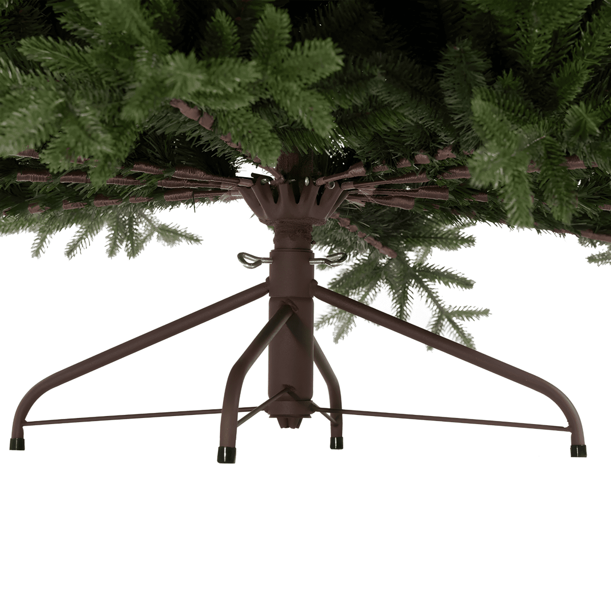 Albero di Natale "Rudolph" con Led e tronco marrone 80% PE effetto Real Touch - MondoViro