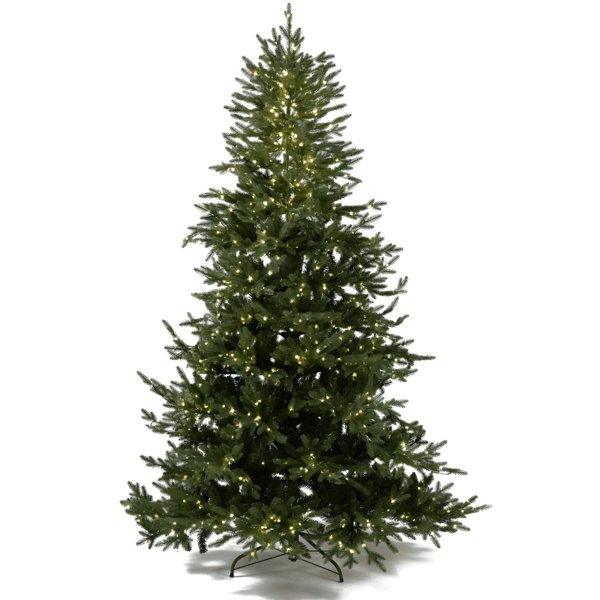 Albero di Natale "Rudolph" con Led e tronco marrone 80% PE effetto Real Touch - MondoViro