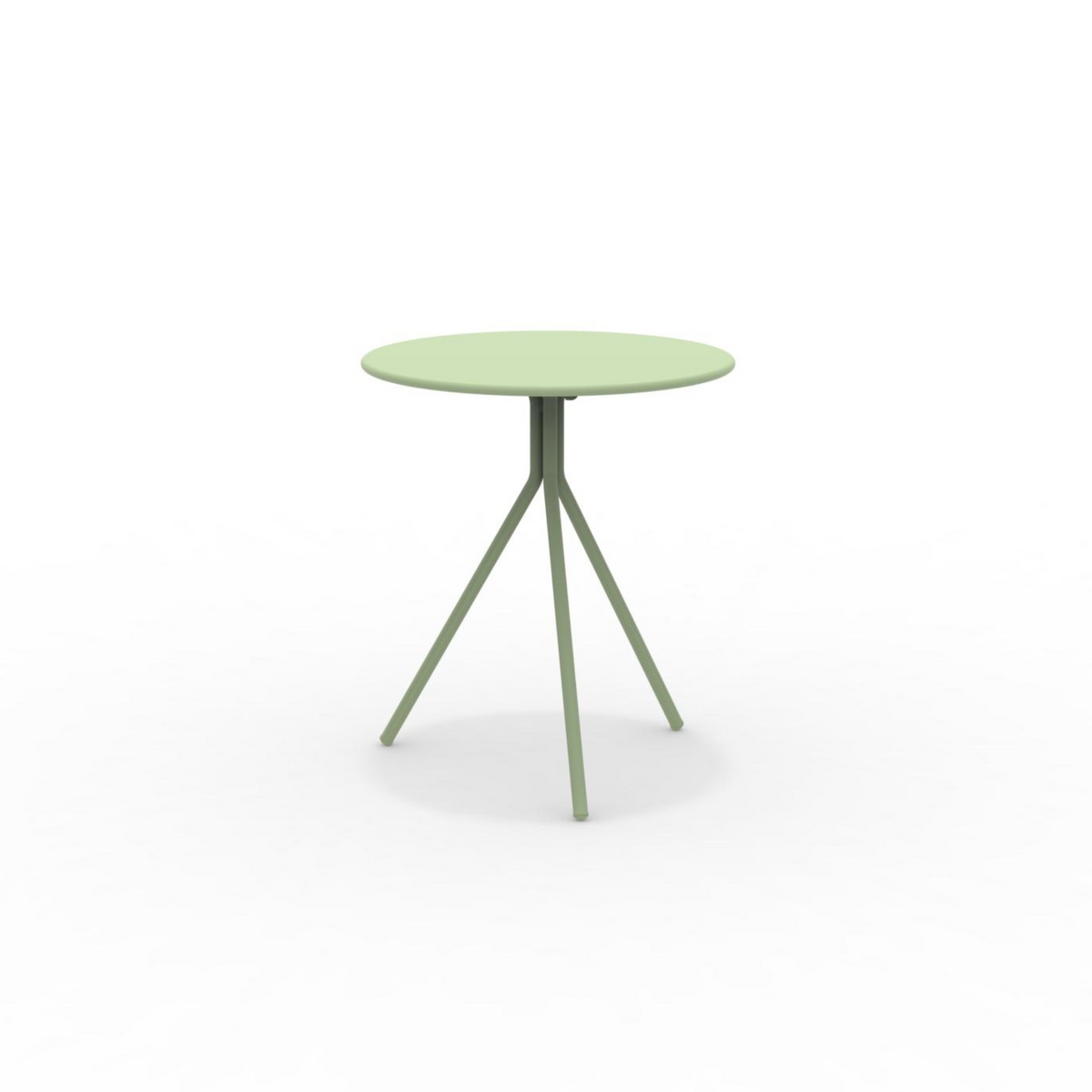 Tavolo tondo in metallo zincato "Twist15" per giardino smontabile h 75 cm