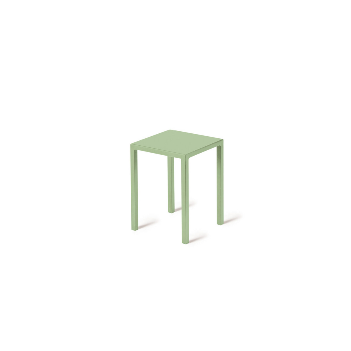 Sgabello basso in metallo moderno "Quatris" tavolino da caffè per giardino